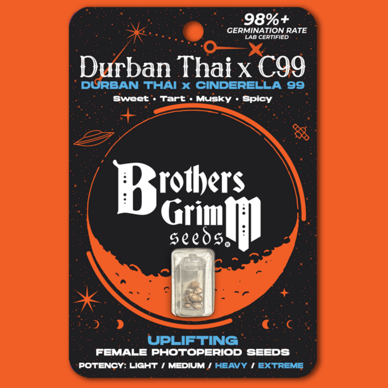 durban thai x c99 cannabis seeds by brothers grimm seeds