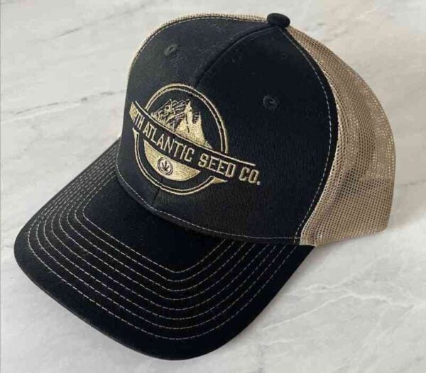 Black and beige snapback baseball cap with "NASC Snapback - New Color!" logo on the front, featuring a mountain graphic.
