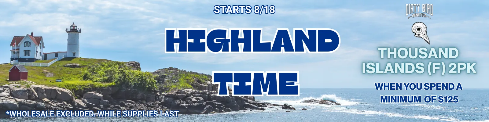 Highland Time Site Wide Promo Banner