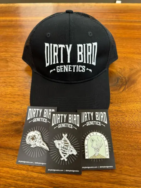 Dirty Bird Genetics Hat & Pins