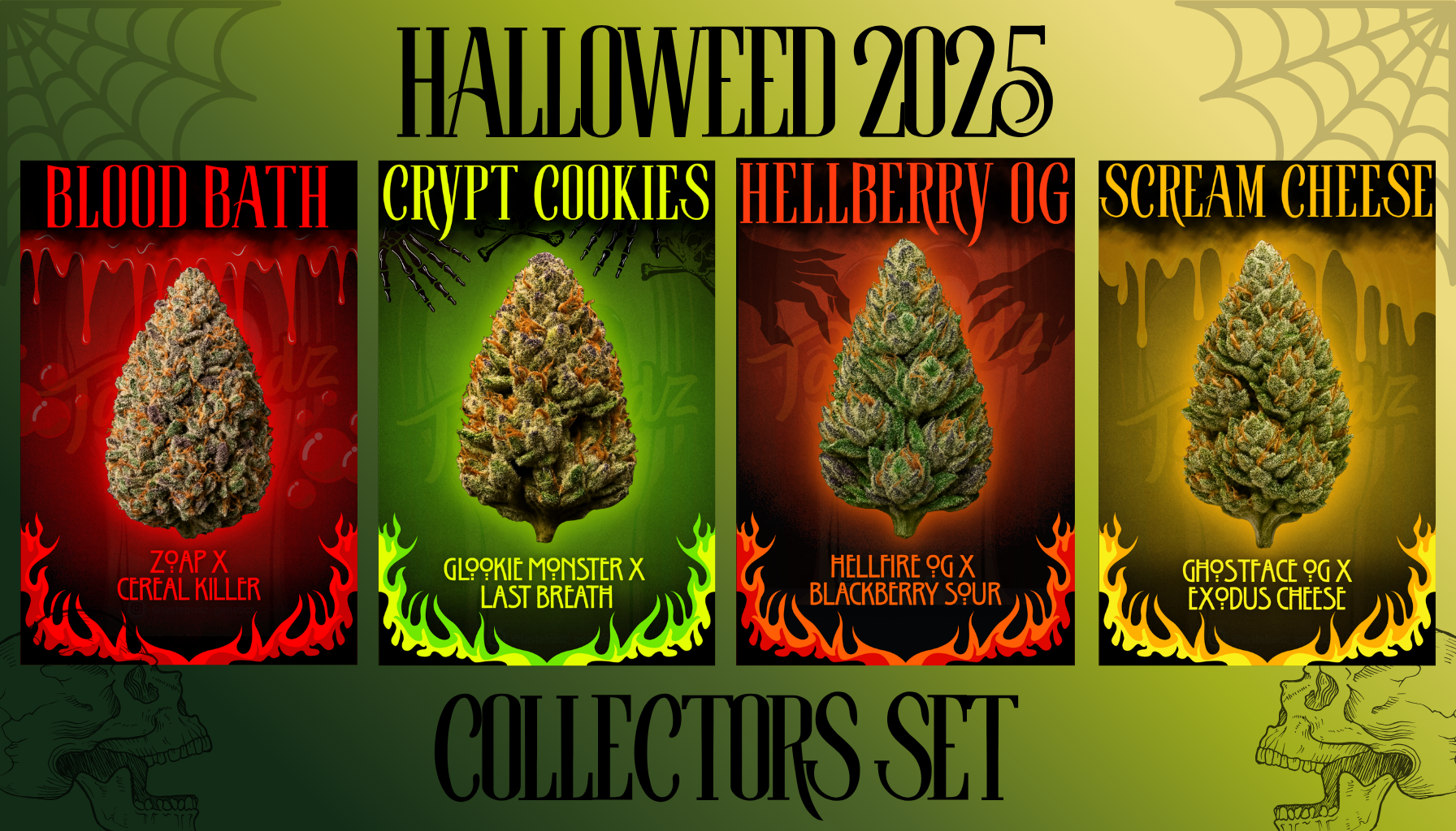 halloweed full set cannabis seeds by tastebudz halloweed full set cannabis seeds by tastebudz