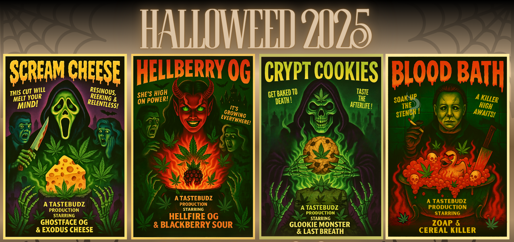 halloweed full set cannabis seeds by tastebudz halloweed full set cannabis seeds by tastebudz