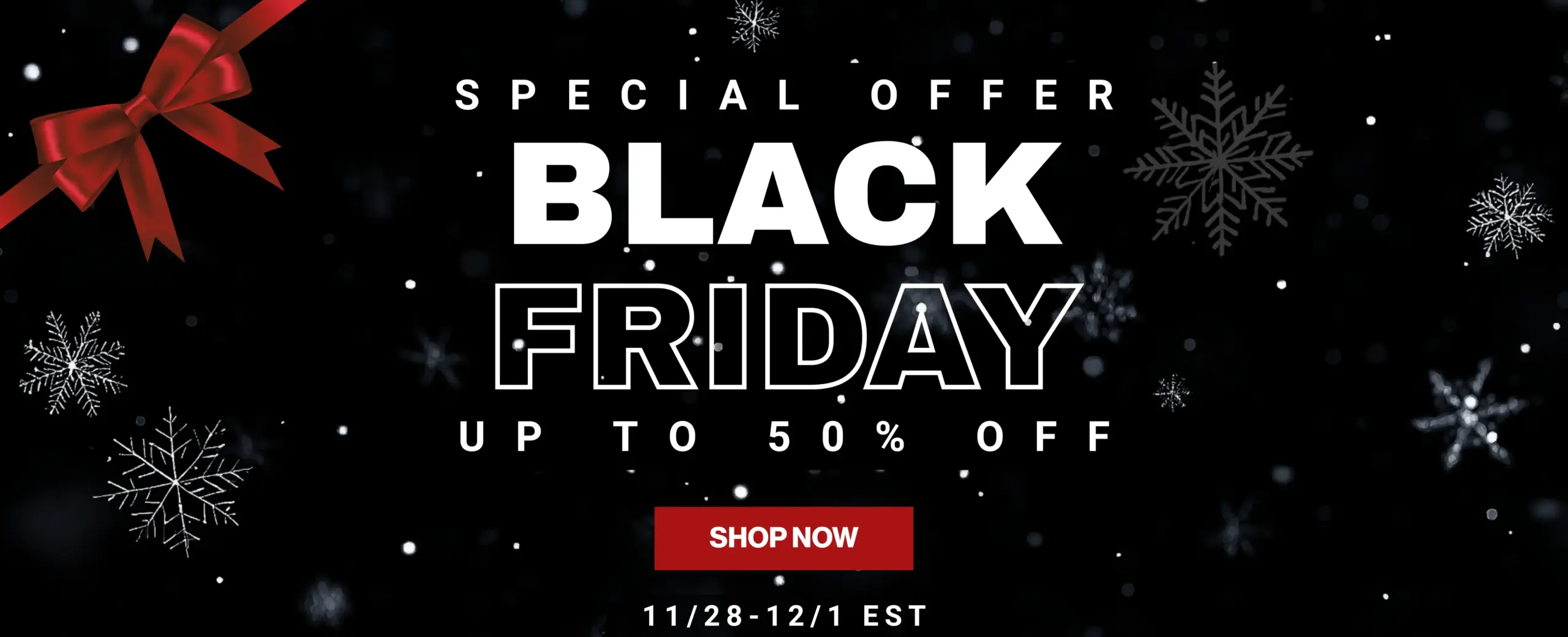 Black Friday Desktop Banner