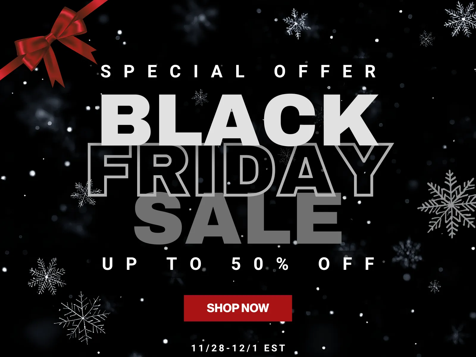 Black Friday Desktop Banner