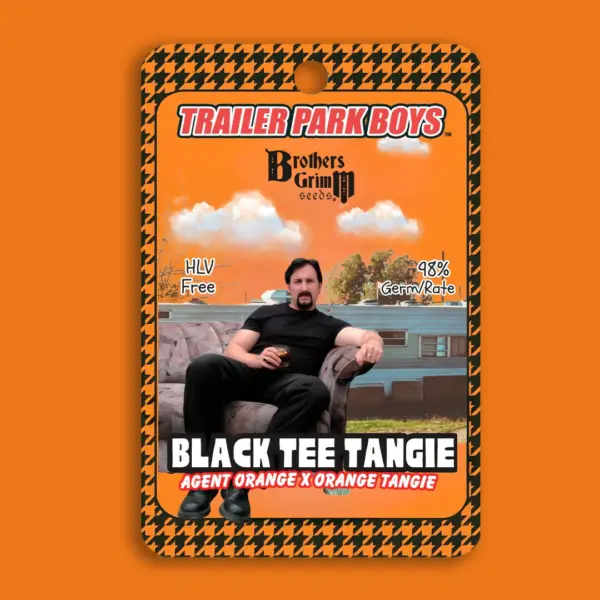 Julian's Black Tee Tangie Cannabis Seeds by Brother's Grimm Seeds and Trailer Park Boys