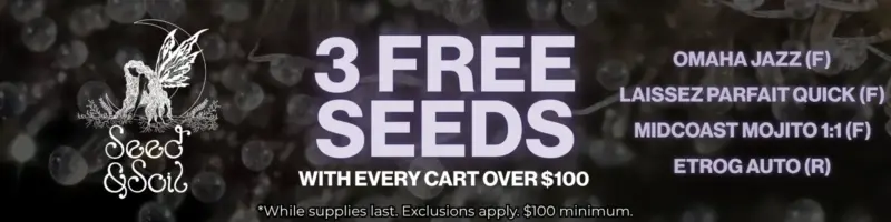Seed & Soil Sitewide Offer Banner