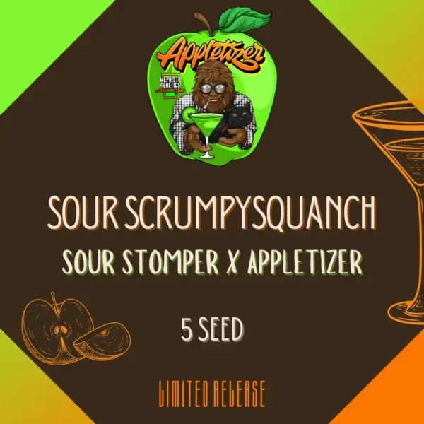 Sour Scrumpysquanch Cannabis Seeds by Mephisto Genetics