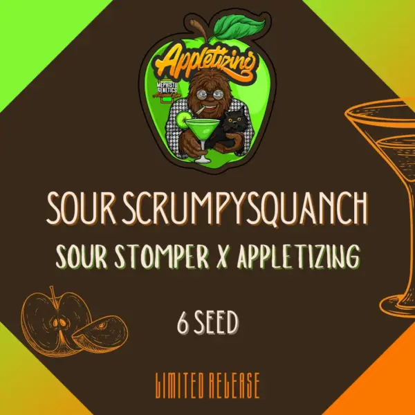 Sour Scrumpysquanch Cannabis Seeds by Mephisto Genetics