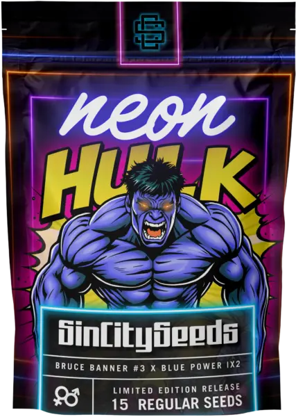 Neon Hulk Cannabis Seeds by Sin City Seeds