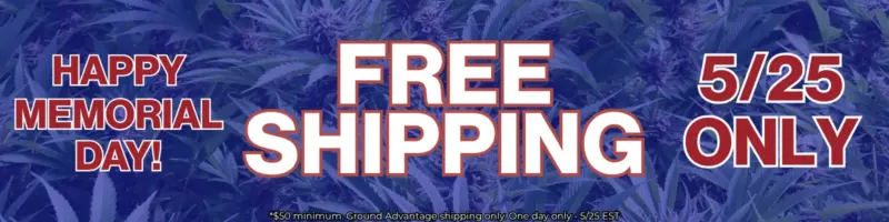 Memorial Day Free Shipping Banner