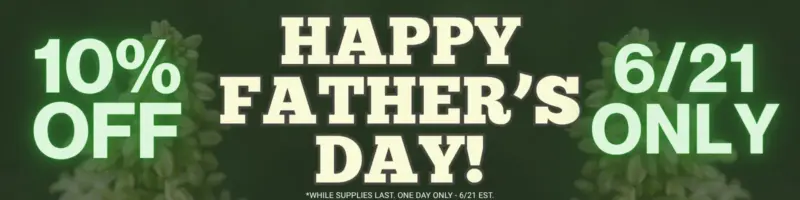 Father's Day 2026 10% OFF Sitewide Banner