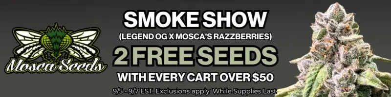 Mosca Seeds Sitewide Freebie Offer Labor Day 2026 Banner