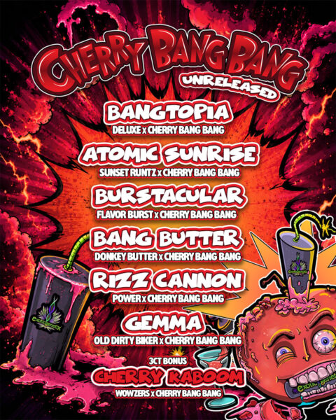 Cherry Bang Bang Drop Flyer by Exotic Genetix