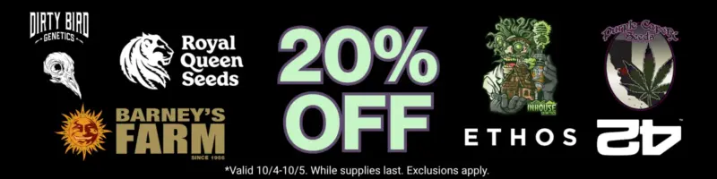 NASC Anniversary - 20% OFF Select Breeders Banner